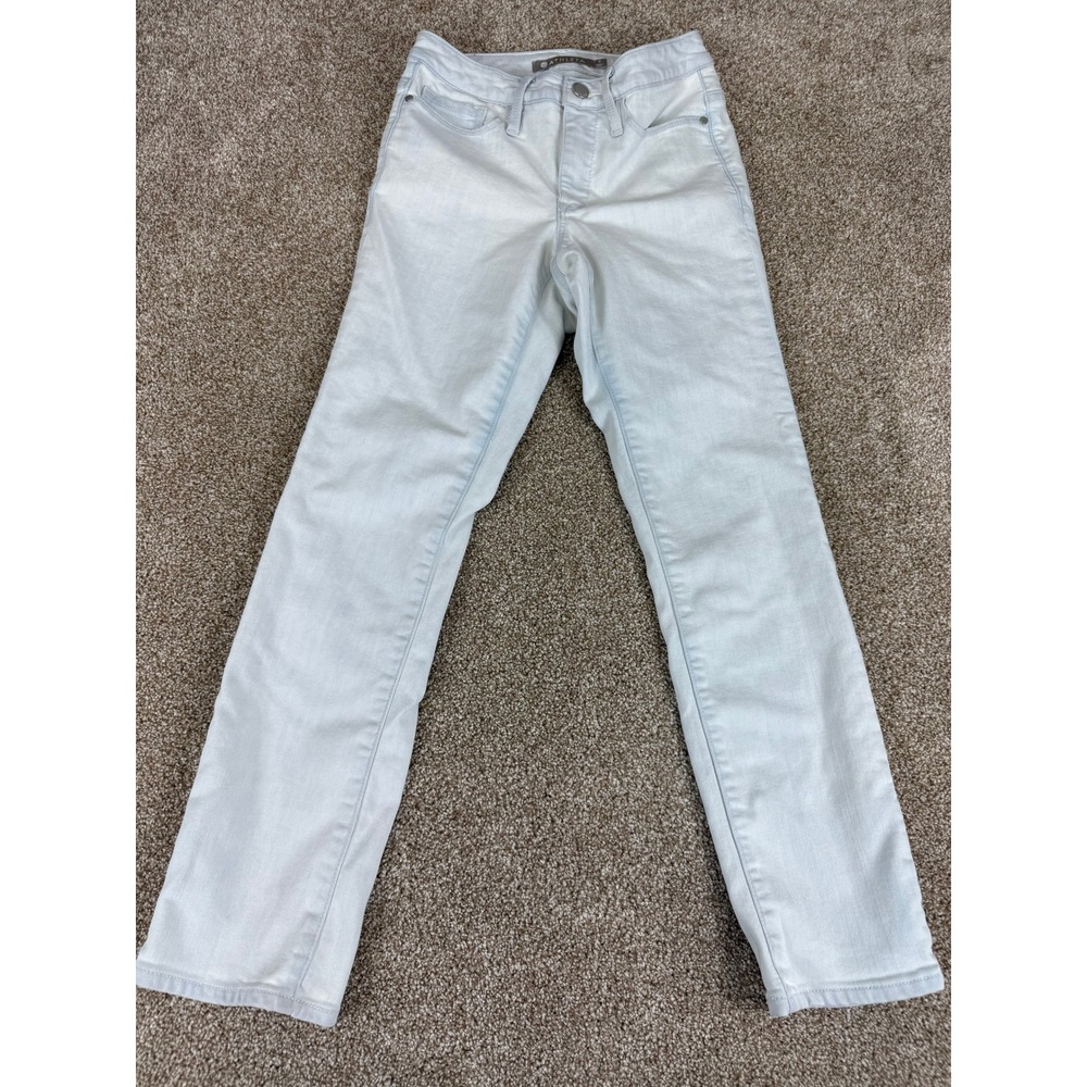Athleta Sculptek Skinny Jeans Light Wash Blue 0 Denim‎ Pants Athleisure Summer
